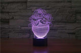 Flower Vase 3D Illusion Lamp