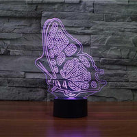 Butterfly Wings 3D Illusion Lamp