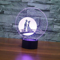 Couple Romance 3D Illusion Lamp