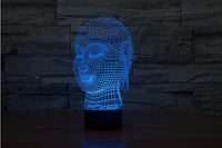 Gautama Buddha 3D Illusion Lamp