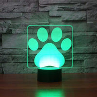 Dog Paw 3D Illusion Lamp