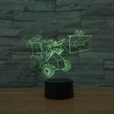 Excavator 3D Illusion Lamp