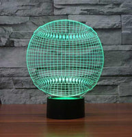 Baseball (Softball) 3D Illusion Lamp