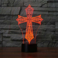 Cross 3D Illusion Lamp