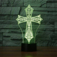 Cross 3D Illusion Lamp