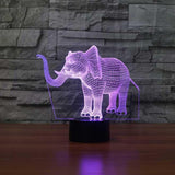 Elephant 3D Illusion Lamp