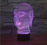 Gautama Buddha 3D Illusion Lamp